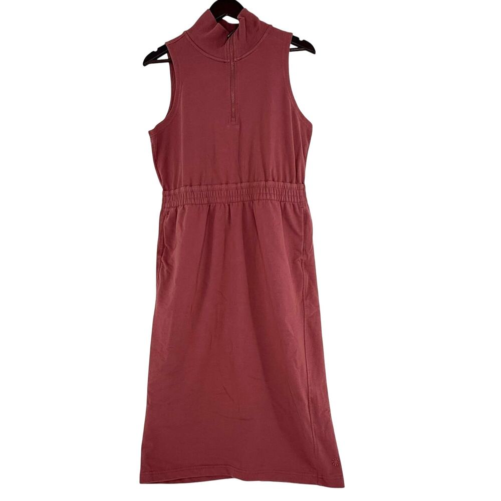 Athleta Mauve Sleeveless Midi Dress L